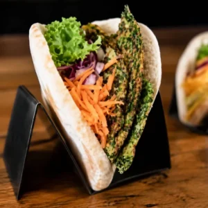Green omlete sandwich