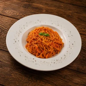 spaghetti with tomato sauce