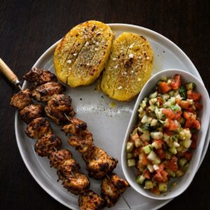 Chicken skewer kebab